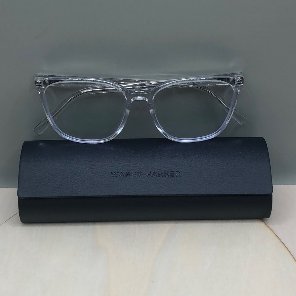 Warby Parker Esme Crystal Clear Frames ONLY-unisex